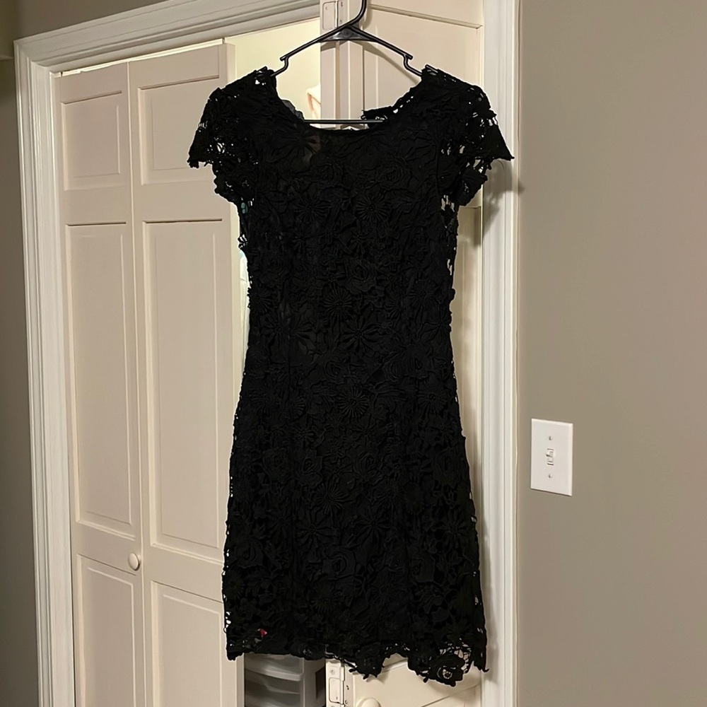lulus hoco/formal black backless dress